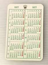 Super Rare Genuine ROLEX Calendar Vertical Type 1977 Accessories Vintage 800