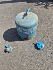 Camping Gaz 907 Gas Bottle (Empty)  including handle and 2 regulators
