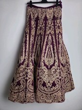 Purple Velvet Indian Lengha