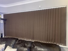 Vertical Blind - Width 287cm x 126 cm drop Spare Slats Also