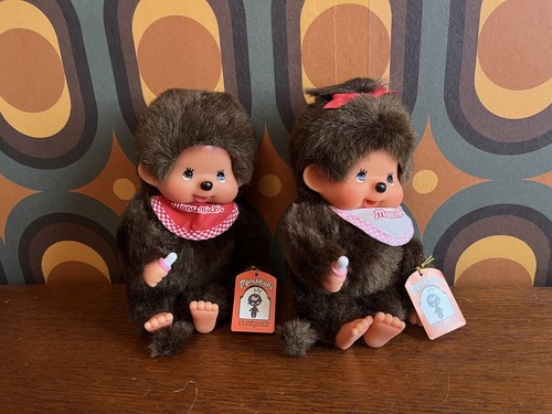 Pair vintage monchhichi - of,