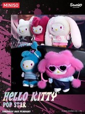 MINISO HELLO KITTY POP STAR SERIES PLUSH BLIND BOX FIGURE GIFT TOY HOT CUTE