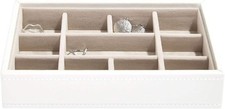 Stackers White Mini Jewellery Box Trinkets Layer