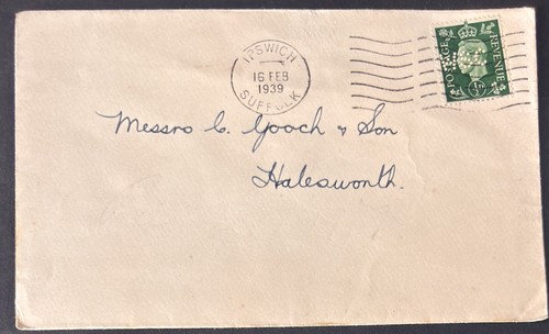 1939 kgvi envelope with - gb,