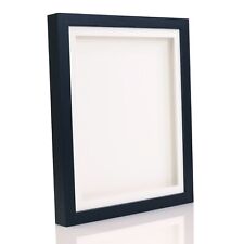 Black Solid Wood 3D Deep Box Picture Frame Display Memory Box With Mount