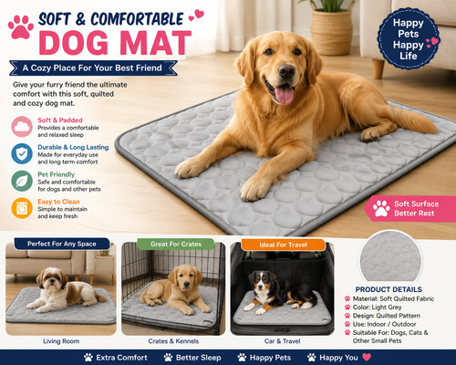 Large pet cooling - mat, dog