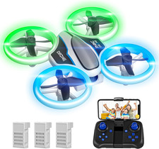 Mini Drone with 720P HD Camera for Kids and Adults, RC Quadcopter with LED Light