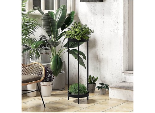 Wrought iron plant stand - wrought,