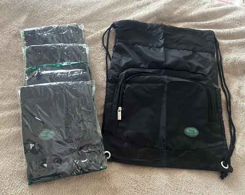 Black draw string - string, bags