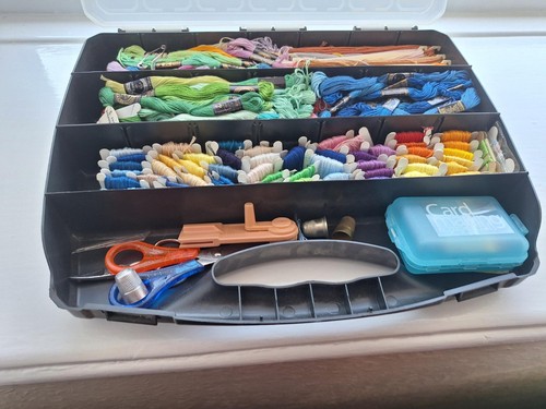 Box embroidery silks - box,