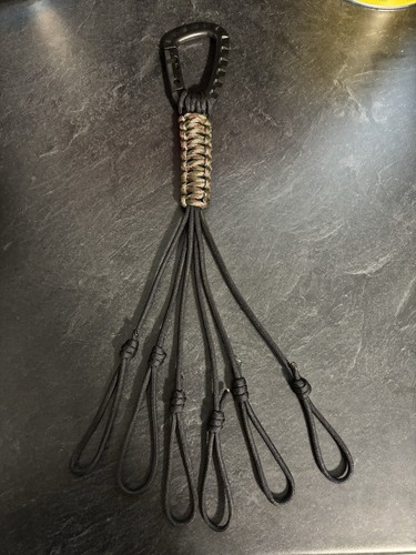 Paracord deer antler carrier - paracord,