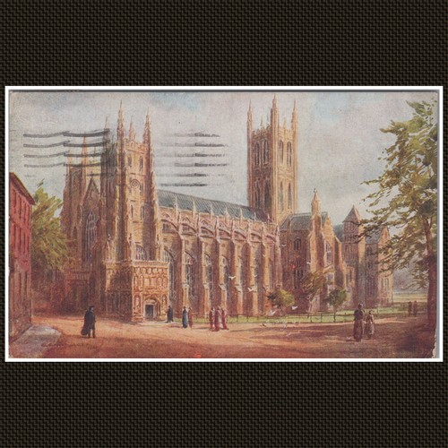 Canterbury cathedral printed - canterbury,