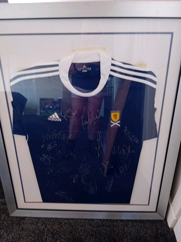 Scotland framed signed shirt - framed,,
