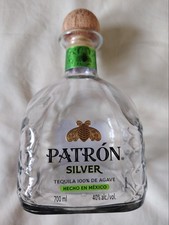 TEQUILA PATRON SILVER EMPTY
