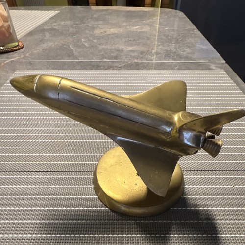 Antique vintage brass aircraft - antique,