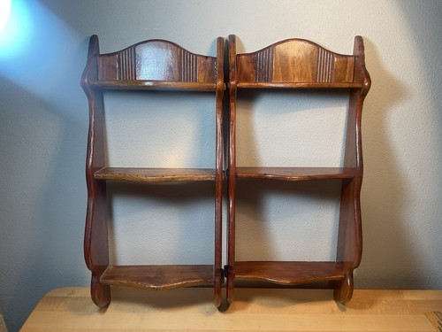 Pair vintage wood trinket - pair, of