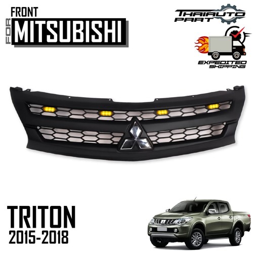 Front grille black amber led - grille,