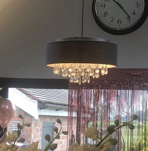 Crystal light drum shade - crystal, 4