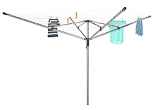 Home 50m 4 Arm Rotary Airer | Outdoor Indoor Clothes Drying Laundry Washing Line