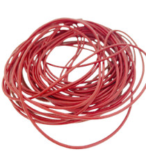 Leather necklace / cord / thong with silver clasp - 14", 16", 18", 20", 22", 24"