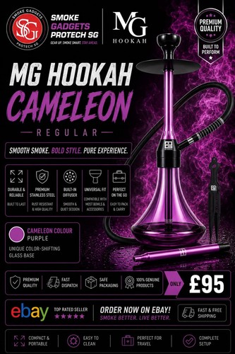 Hookah the chameleon large - hookah,