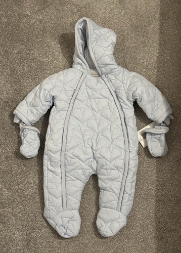 Mamas papas blue quilted - &,
