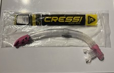 Cressi Gamma Classic, Adult Snorkel Clear/Black, Snorkelling 