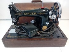Antique 1935 Singer 99K Electric Sewing Machine w Accessories