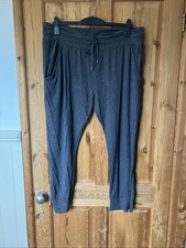 Hush Grey Jersey Joggers Size XL Comfort Top Elastic & Drawstring Waist