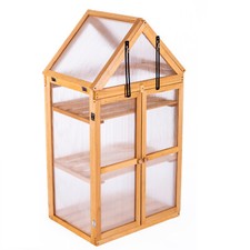 Garden gear wooden shelf - wooden, 3