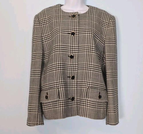 Houndstooth blazer wool - blazer,