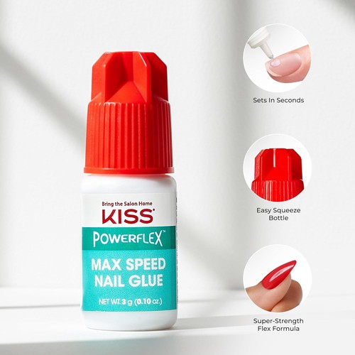 Kiss powerflex nail glue - kiss,