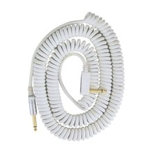 Vox Premium Vintage Coil 9m Electric Guitar Cable, White VCC090WH