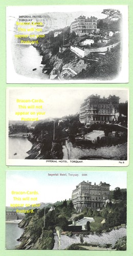 J213 devon three postcards - devon,
