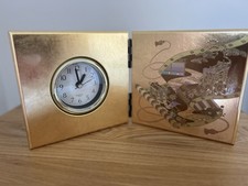 Japanese Mitani Yamanaka Gold Yamato Clock