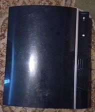 Black Sony Playstation 3 Phat Console No Controllers FOR PARTS ONLY NOT WORKING