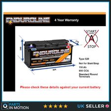 Car Battery 020 Enduroline 020