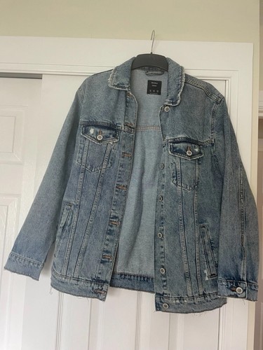 Bershka ladies blue - blue, distressed