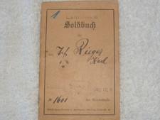 WW1 German Soldbuch Pass book ID Card