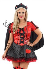 Ladies Snow White Evil Queen fairytale Fancy Dress Costume Outfit FREE POST (AS)