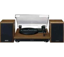 Lenco LS-100 Turntable Speakers  Vinyl Record Player Sound System