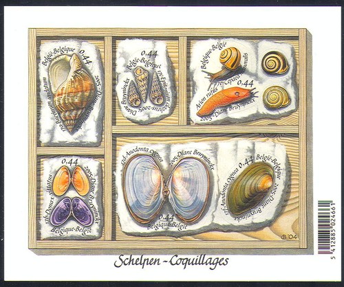 Belgium 2005 molluscs sea - belgium, molluscs/sea