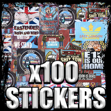 100x West Ham Ultras Stickers