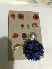 11 Remembrance Sunday related pin badges,all different