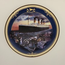 Bradford exchange collectible plate - Maiden Voyage of Titanic