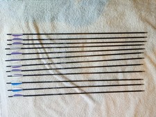 archery arrows used. Easton ACC 3-04, 680 spine, AMO 28 1/4 inch, ready to use