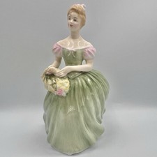  *ROYAL DOULTON CLARISSA VINTAGE LADY FIGURINE 20.5CM GREEN HN 2345 SUPERB*