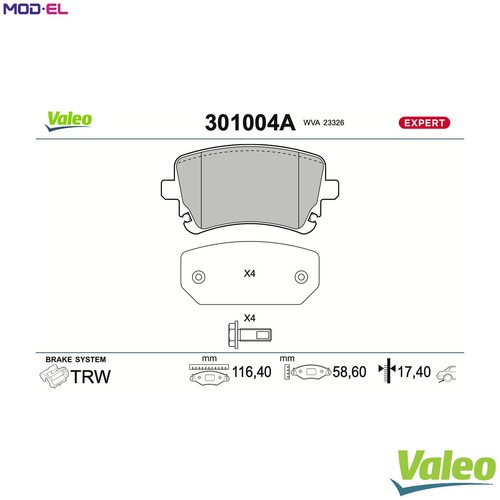 Brake pad set disc - brake,