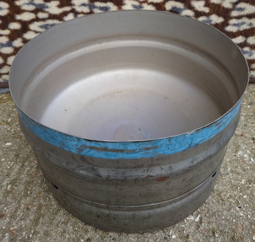 Large rustic stainless steel - large,