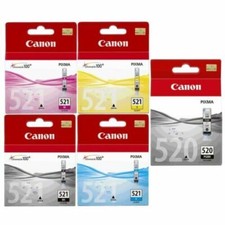 Canon PGI-520/ CLI-521 Genuine Ink Cartridges CMYK for PIXMA MX870 MP560 Lot